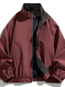 Men's Fashionable Loose Korean Style Cool Lapel Jacket Men's Simple And Versatile Casual Spring And Autumn Jacket Men