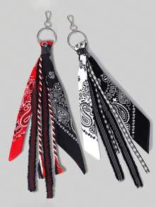 1pc Hiphop Style Waist Towel With Fruit & Floral Print And Chain, Streetwear For Men Halloween Fathers Day Gift School Jewelry Men Y2k Accessories Goth Chains Jeans Accessories Gothic Jewellery Back To School Halloween Accessories Punk