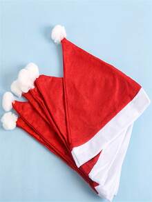 10/20pcs Polyester Santa Hats For Holiday Parties - Non-Electric, Disposable Christmas Caps For Adults - Festive New Year's Eve Party Supplies Christmas Decorations Winter Room Decor Christmas Decorations Home Christmas Gifts Christmas Decor