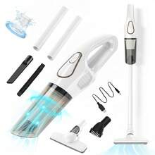 Bezprzewodowy odkurzacz, ręczny odkurzacz 2 w 1, przenośny i lekki odkurzacz, odpowiedni do czyszczenia podłóg/dywanów/sierści zwierząt/samochodów, narzędzie do czyszczenia sof