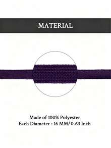 1 Pair 16MM Chunky Thick Flat Wide Jumbo Shoe Laces Replacement Laces For Sneaker Shoes - Purple - View 3