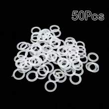 50/100/200/300 piezas Anillos de ganchillo, anillos con forma de bolsa, anillos con forma de O, discos redondos de plástico de 2 cm, adecuados para hacer formas redondas, decorar mochilas y como accesorios para masticar de mascotas - Multicolor - Ver 15