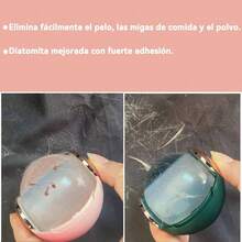 2 Rodillo Quitapelusas Reutilizable, Rodillo de Pelusa Porttil, Quitapelos y Rodillos para Mascotas, Lavable Reutilizable Removedor para Ropa, Muebles, Alfombras, Cama, Sof Rosa y Blanco - Rosa y Blanco - Ver 4