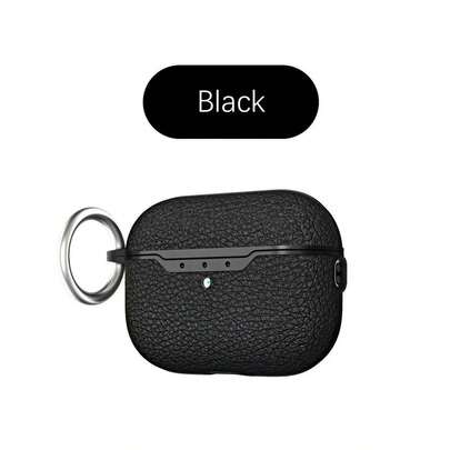Compatible With Apple Pro 3, Litchi Texture Earphone Case, Bluetooth Earphone Protective Cover With Lock Clasp, Holiday Gift