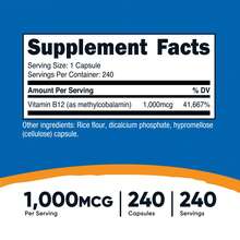 Nutricost Vitamin B12 (Methylcobalamin) 1000mcg, 240 Capsules - Vegetarian, Non-GMO & Gluten Free B12 Supplement | B12 Vitamins, Methylcobalamin, Vegetarian, Non-GMO, Gluten Free, Nutricost, Energy, Daily Supplement, Premium Quality - 其他 - 查看 2