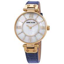 Anne Klein Crystal Women's Quartz Navy Leather Watch AK/3228MPNV - 彩色 - 查看 2
