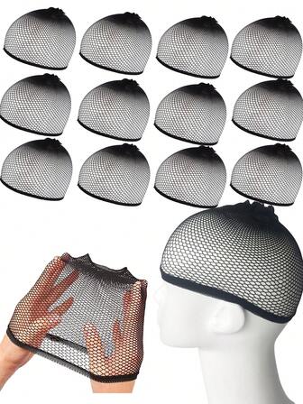 Perückenkappe Mesh Netz - atmungsaktive elastische Haarnetz-Kappe zum Tragen von Perücken, leichter, bequemer Perückeninnenfutter für den täglichen Gebrauch