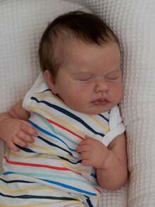 Lifelike Reborn Baby Dolls Silicone Full Body 20Inch Realistic Newborn Baby Dolls That Look Real Life Like Baby Doll Alive Anatomically Correct Baby Doll Girl All Vinyl - 彩色 - 查看 2
