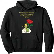 With Rose Quote T-Shirt | For Book Lovers Pullover Hoodie - 黑色 28 - 查看 1