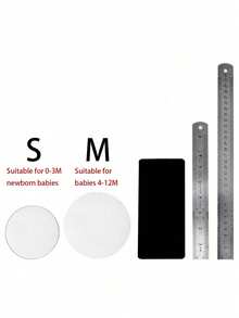 (S Set = 1 Stempelkissen (25g) + 1 Ständer + 1 S Größe runde Form) / (M Set = 1 Stempelkissen (45g) + 1 Ständer + 1 M Größe runde Form) / Set = (S Set + M Set) / Baby's 100. Tag/1. Geburtstag Geschenk, Neugeborenen Wachstums Erinnerung, Baby Handabdruck & Fußabdruck Ton Formset (Ohne Schleife), S Form Durchmesser 9cm, M Form Durchmesser 12cm (Formform zufällig) - Verschiedenfarbig - Übersicht 7