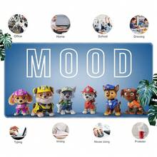 1pc  Cartoon Gaming Mouse Pad - Vibrant Animated Pups In Various Fun Scenes, Durable Large Desk Mat For PC & Keyboard, Ideal For Gamers, Kids' Room & Office Decor, Mouse Pads For Desk
