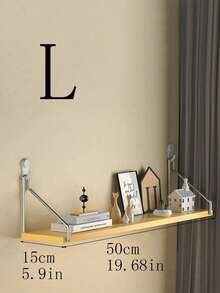 1件套房间、卧室、客厅、书房、宿舍隔断架、壁挂式悬浮架、免钻孔壁挂架、墙面装饰、卧室、厨房、办公室、书架、储物架 - 黃色 - 查看 9