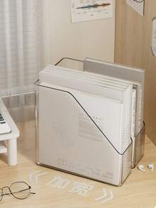 1 Piece Transparent Acrylic Bookshelf - Waterproof, Rectangular Storage Organizer For Notebooks, A4 Paper, Envelopes, Documents And Magazines - Perfect For Home And Office Organization, Office Organization Modern Bookshelf Durable Plastic, Book Storage Organizer Minor Flaws But Does Not Affect Use