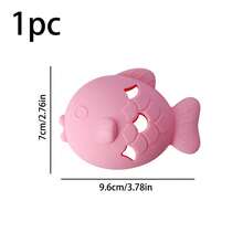 3pcs Silicone Fish-Shaped Cat Chew Toy - Interactive Treat Dispenser, Puzzle Snack Pet Toy For Dental Health, No Batteries Needed, Materials, Interactive Cat Toys