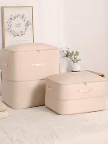 1 Thickened Twill Down Jacket & Quilt Storage Bag, Large-Capacity Compression Storage Bag, Clothing & Quilt Organizer Bag, Home Storage & Moving Bag. It Symbolizes The Space Saving Of Seasonal Storage, The Dust-Proof And Moisture-Proof Protection Of Clothing And Quilts, And The Convenience And Orderliness Of Moving Storage.