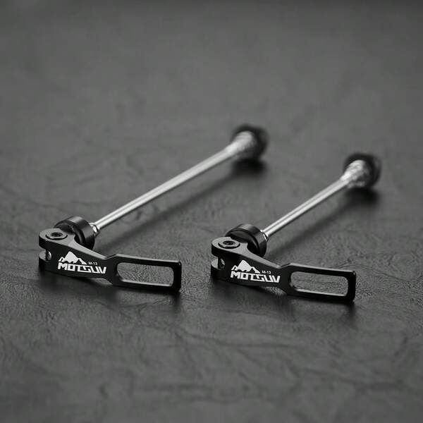 Eje de liberación rápida de aleación de aluminio para bicicleta de montaña/bicicleta de carretera MOTSUV, varilla de tracción de eje fijo