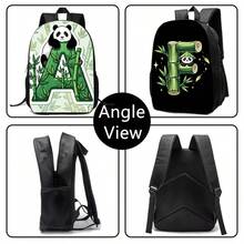 Cartoon Panda Backpack, Cute Minimalist Backpack, Lightweight 12-Inch Single Layer Backpack, Unisex Casual Daypack, Portable Travel Bag