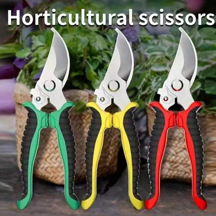 1pc Multi-Functional Pruning Shears, Garden Fruit Tree Pruning Scissors, Multi-Color - Multicolor - View 1
