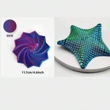 3D 打印海星指尖玩具，带可移动关节 - 感官压力缓解玩具，灵活关节海洋装饰，成人和青少年缓解焦虑的礼物，有多种颜色可选（粉色、黑色、蓝色、紫色、绿松石色） - 适合睡前、旅行和办公室使用 - 海洋主题系列，精致的纹理吸盘和海星设计，非常适合海洋爱好者和缓解压力的乐趣，送给朋友的礼物 - 彩色 - 查看 14