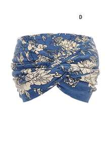 1 pieza Diadema ancha de estilo bohemio para mujer, turbante extra grande, diadema para hacer ejercicio, diadema de moda para yoga, accesorios para el cabello grueso y retorcido