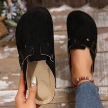 Comfy Platform Sandals With Thick Cork Bottom & Adjustable Strap - Casual Chic Women's Slippers For A Stylish Look - Đen 7 - Xem 9