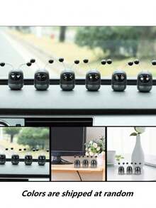 Creative Robot Car Air Freshener, Fragrance Diffuser, Cute & Long-Lasting Car Air Freshener, Car Decor Accessory, No Battery Needed, Great Gift For Family And Friends, Robot Car Vent Clip Fragrance Suitable For Christmas, Halloween, Valentine's Day, New Year, Birthday (Random Color)