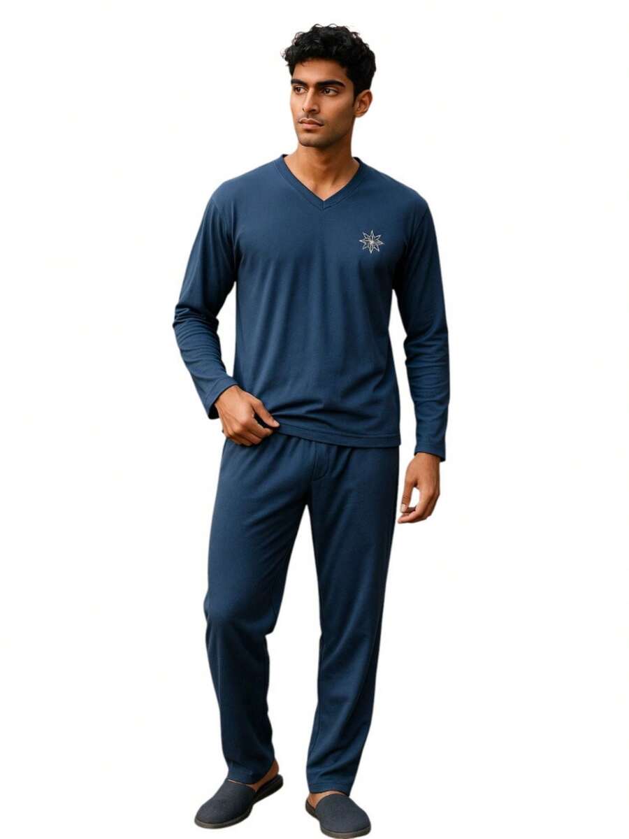 Men Loungewear Onepieces - 藍色 - 查看 1