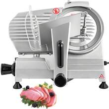 Commercial Meat Slicer, 200W Electric Charcuterie Food Slicer, 350-400RPM Meat Slicer With 8" Carbon Steel Blade, 0 - 0.47 Inch Adjustable Thickness Electric Meat Slicer For Home And Commercial Use - Silver - View 8