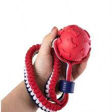 1 pezzo Giocattolo per animali domestici in cotone con nodo, a forma di osso e palla, per masticare e giocare in modo interattivo, colore casuale