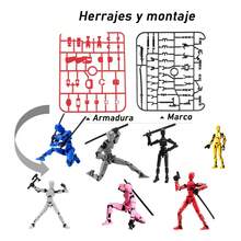 Juguete Muñeco Titan Mision 13 Figura Accion Robot Multiarticulado - Amarillo - Ver 3