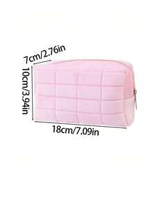 1 szt. Aksamitna kosmetyczka z zamkiem błyskawicznym, damska prosta torba podróżna z zamkiem błyskawicznym, torba plażowa, organizer, uchwyt na szminkę, przenośna kosmetyczka podróżna, duża kosmetyczka podróżna z zamkiem błyskawicznym, wielofunkcyjna torba do przechowywania, niezbędne rzeczy w podróży, niezbędne na rejs, niezbędne rzeczy w akademiku, akcesoria podróżne, akcesoria do domu, odpowiednia do organizacji domu i podróży na świeżym powietrzu, podróże służbowe, wakacje na plaży