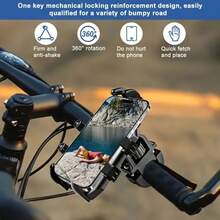 1pc Octopus Motorcycle Phone Holder, Electric Motorcycle Phone Holder, Anti-Shake Navigation Bracket, Anti-Theft, Suitable For Motorcycle, Electric Bicycle, Scooter, Bicycle Phone Holder, Default Rearview Mirror Version, Optional Handlebar Version, Lightweight And Portable, Sturdy And Durable, Unisex, Suitable For All Seasons, Ideal Gift For Lover/Friend/Elder, Christmas, New Year, No Battery Required