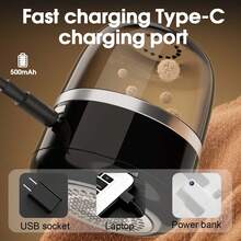 便携式 USB 充电式衣服球修剪器 - 快速有效地去除衣服、床上用品和织物的绒毛和球，紧凑的设计，符合人体工程学的手柄，白色，衣服修剪器，织物护理工具，现代美学，耐用的结构，绒毛去除器，电动绒毛去除器，强力衣服修剪器，衣服修剪机