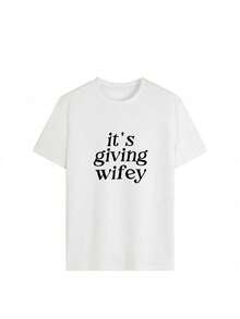 Its Giving Wifey T-Shirt - Bride To Be Shirt, Newlywed Tee, Engagement Gift, Honeymoon Outfit, Wedding Day TShirt, Wifey Vibes, Bride
