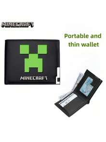 1pc Minecraft New Boy Wallet Junior High School Children's Adult Mc Peripheral Zipper Change Card Package PU Leather Cartoon Character Zipper Business Card Package Ladies Boy's Wallet Coin Wallet Credit Card Card Holder Boy's Wallet Ladies' Wallet Boy's Gift Wallet Mini Wallet Wallet Card Wallet.