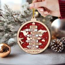 F-travel Destination Ornaments