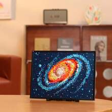 1 Painting Building Blocks, DIY Painting Building Blocks, Starry Sky, Girl, Waves, Mountains, Building Blocks, Birthday Gift, Painting Enthusiasts Desktop Decor, Living Room Decor, Office Desk Ornament - Multicolor - View 8