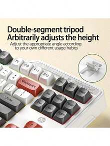 HP K120 Office Gaming Keyboard With Anti-Slip Foot Pads, Plug-And-Play USB Port, High Key Travel, Mechanical Trigger, Colorful Backlight Adjustment, Color-Blocking Design, Suitable For Multi-Engineer Office Environments, Milk Yellow Green - Milk Yellow Green - View 4