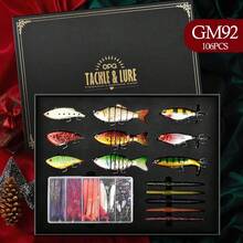 OPQ OPQ Fishing Gift Box Lure Set, Halloween, Christmas, Birthday Gift For Father, Husband, Boyfriend, Suitable For Saltwater And Freshwater Fishing