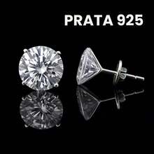 Point Of Light Earring 925 Silver Zirconia Stone 2mm 4mm 6mm 8mm Unisex - Bạc - Xem 2