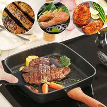 Juego de espátulas de pescado y pinzas de cocina de borde de silicona utensilios de cocina resistentes al calor para utensilios de cocina antiadherentes fáciles de voltear y drenaje de grasa gris - Gris - Ver 4