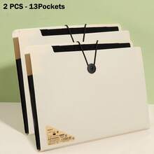 Carpeta de archivo expandible con 5/8/13 bolsillos, ultra ligera y delgada, organizador de archivo acordeón, tamaño A4 carta, organizador de documentos y recibos para el aula, el hogar, la oficina y los viajes