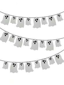 Décorations de fête d'Halloween - Bannière et guirlande de sorcières avec chauves-souris, citrouille pour la décoration