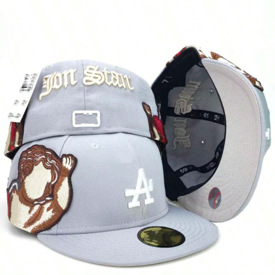 Gorra de béisbol bordada de tamaño masculino muñeca ángel gorra deportiva de hip - hop casual conjunta - A - Ver 1