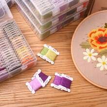 40/50/80/120 Color Embroidery Thread DIY Cotton Multi-Color Embroidery Yarn Sewing Embroidery Thread Set With Organizer Box Threads Embroidery Thread, Colorful Cross Stitch Thread, Embroidery Yarn Set, Embroidery Starter Kit DIY Craft