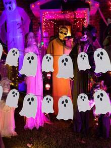 Décorations de fête d'Halloween - Bannière et guirlande de sorcières avec chauves-souris, citrouille pour la décoration