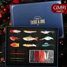 OPQ OPQ Fishing Gift Box Lure Set, Halloween, Christmas, Birthday Gift For Father, Husband, Boyfriend, Suitable For Saltwater And Freshwater Fishing