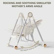 Nawahev 3-In-1 Baby High Chair For Toddlers – Adjustable Height Feeding Chair With Removable Tray & Easy-Clean PU Cushion, Portable For Travel & Camping, Ages 1-3, White - White - View 3