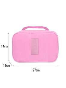 Multifunctional Portable Underwear Bag, Toiletry Bag, Travel Storage Bag, Large-Capacity Business Trip Clothing Storage Bag - 粉色 - 查看 5