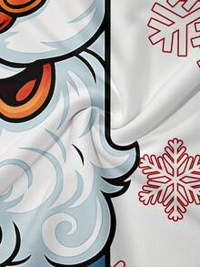 Men's Funny Santa Claus Print Hoodie And Sweatpants Set, Fall Clothes - Multicolor - View 5